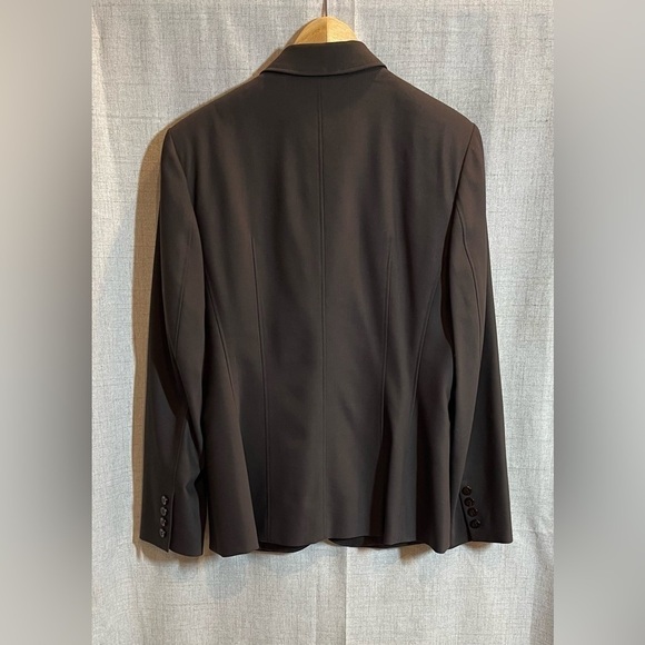 TALBOTS brown ITALIAN WOOL 2-piece suit pants (size 14) & jacket (size 12) - Picture 2 of 12